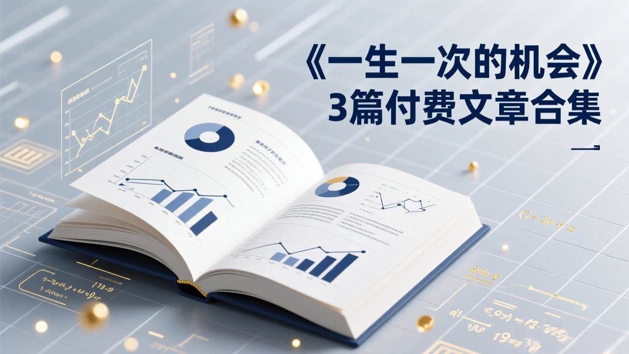 付费文章合集《一生一次的机会》3篇，一个系统性、一次性、独家性的透剧-羽哥创业课堂