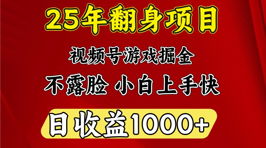 一天收益1000+ 25年开年落地好项目-羽哥创业课堂