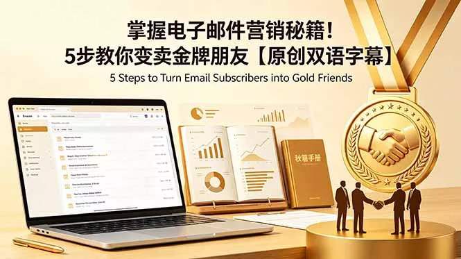掌握电子邮件营销秘籍！5步教你变卖金牌朋友【原创双语字幕】-羽哥创业课堂