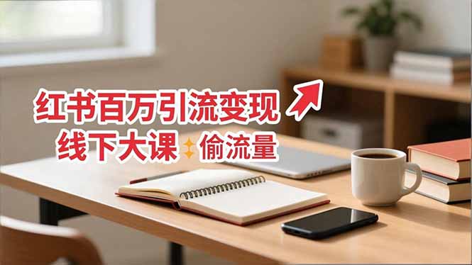 小红书百万引流变现-11月线下大课:分享从0到百万引流路径,手把手教偷流量、拿结果-羽哥创业课堂