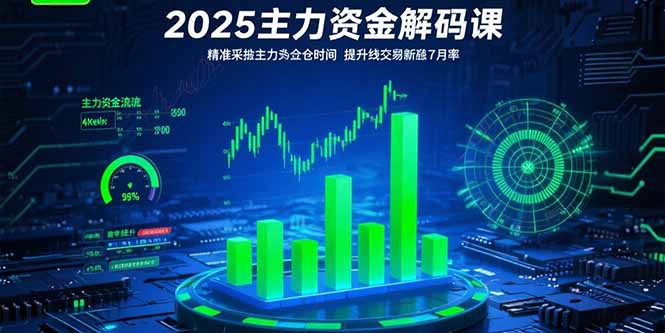2025主力资金解码课：精准捕捉主力建仓时机，提升短线交易胜率(更新7月-羽哥创业课堂