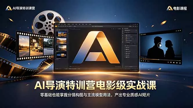 AI导演特训营电影级实战课，零基础也能掌握分镜构图与主流模型用法，产出专业质感AI短片-羽哥创业课堂