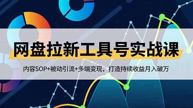 网盘拉新工具号实战课,内容SOP+被动引流+多端变现,打造持续收益月入破万-羽哥创业课堂
