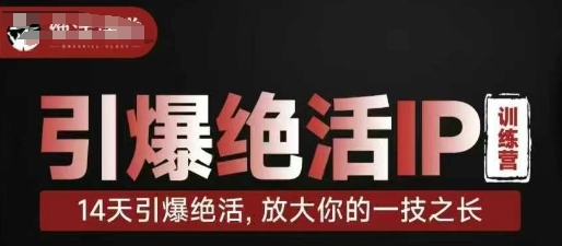引爆绝活IP训练营,14天引爆绝活,放大你的一技之长-羽哥创业课堂