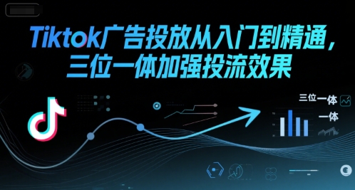 Tiktok广告投放从入门到精通，三位一体加强投流效果-羽哥创业课堂