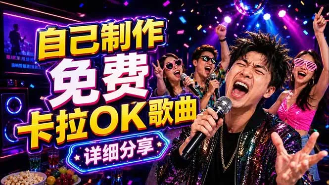 免费卡拉OK歌曲制作全攻略:音轨分离字幕制作,零基础快速做出专业K歌视频-羽哥创业课堂