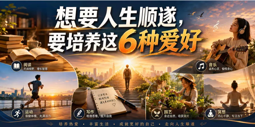 公众号付费文章：想要人生顺遂，要培养这6种爱好-羽哥创业课堂