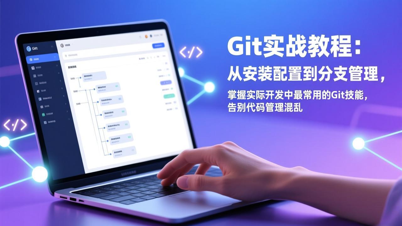 Git实战教程:从安装配置到分支管理,掌握实际开发中最常用的Git技能,告别代码管理混乱-羽哥创业课堂