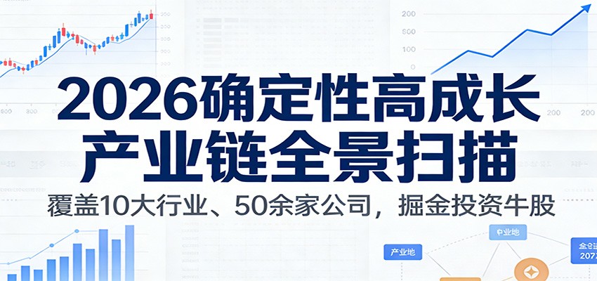付费文章:2026确定性高成长产业链全景扫描:覆盖10大行业、50余家公司,掘金投资牛股-羽哥创业课堂