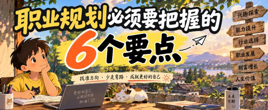付费文章：职业规划必须要把握的6个要点-羽哥创业课堂