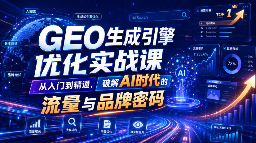 陆老师·GEO生成引擎优化实战课