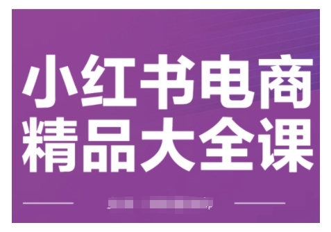 小红书电商精品大全课，快速掌握小红书运营技巧，实现精准引流与爆单目标，轻松玩转小红书电商(更新2月)-羽哥创业课堂