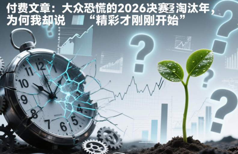 付费文章：大众恐慌的2026决赛淘汰年，为何我却说“精彩才刚刚开始”？-羽哥创业课堂