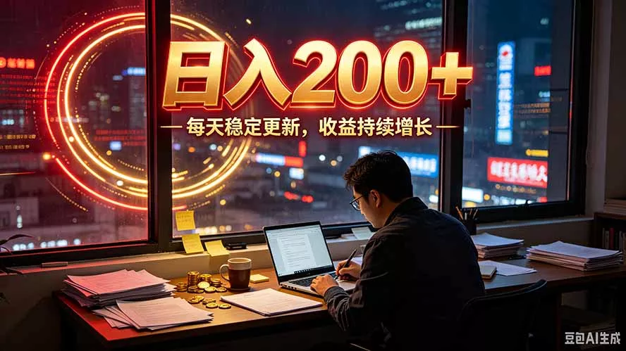 番茄达人变现新玩法，全自动运行 每日300+-羽哥创业课堂