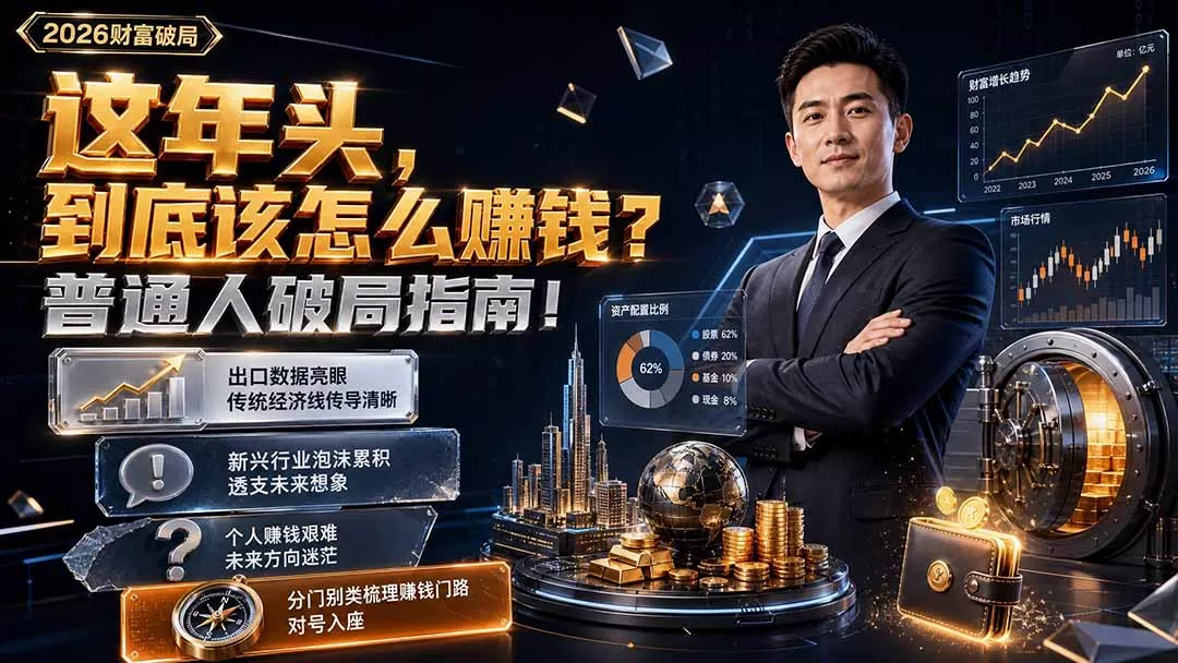 付费文章:这年头,到底该怎么赚钱?普通人破局指南! 付费文章:这年头,到底该怎么赚钱?普通人破局指南!