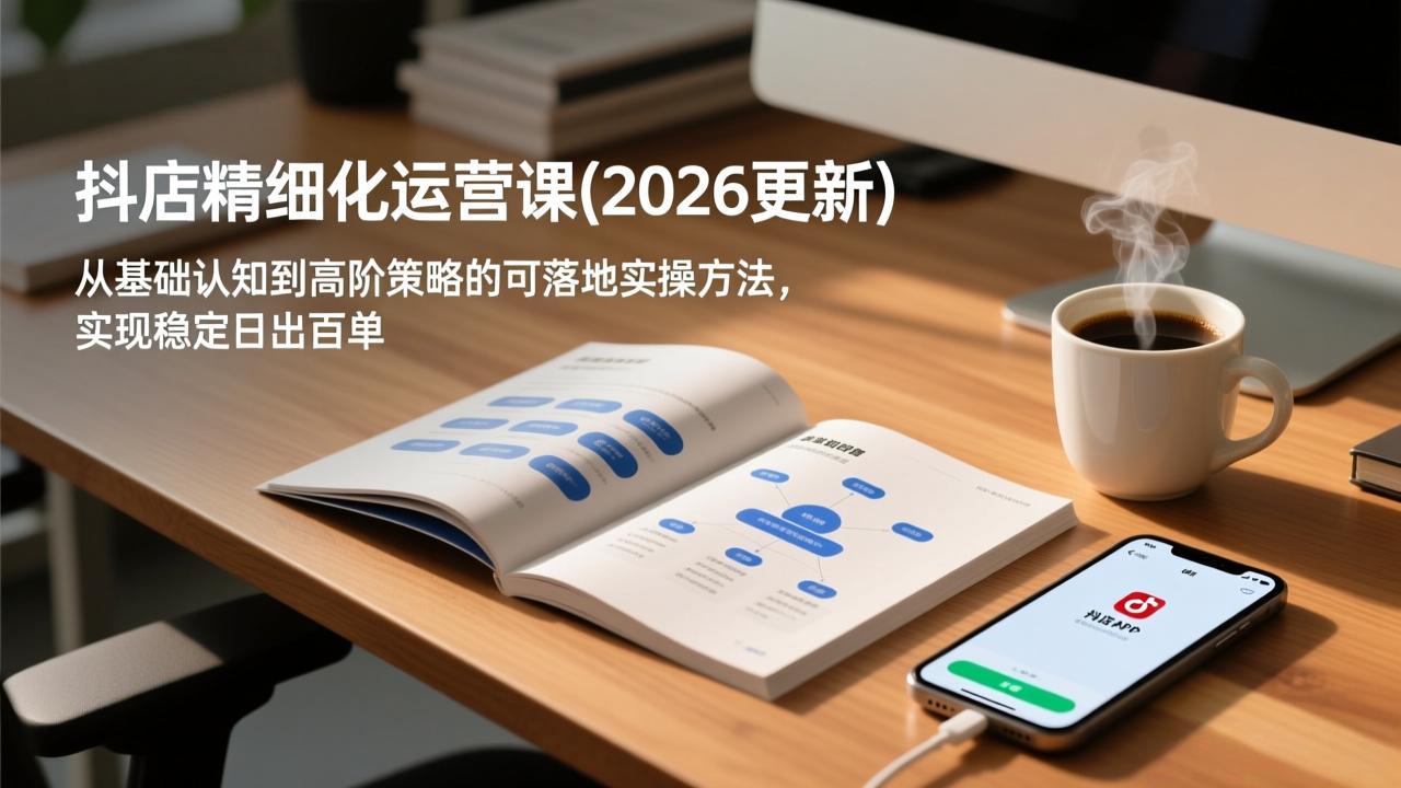 抖店精细化运营课(2026更新-羽哥创业课堂