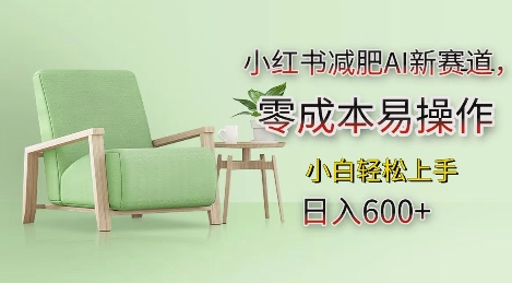 小红书减肥AI新赛道，零成本易操作，日入多张，小白轻松上手【揭秘】-羽哥创业课堂