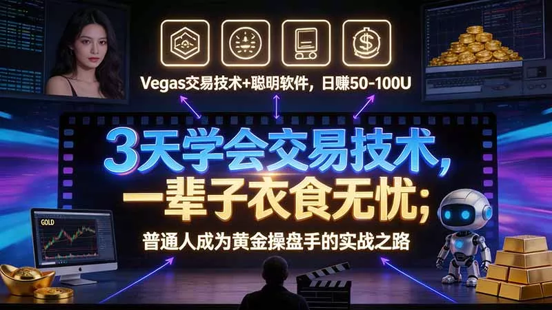 3 天学会 顺势而为交易系统,趋势看得懂、下单有依据:软件自动帮你盯盘,新手也能稳定复利-羽哥创业课堂