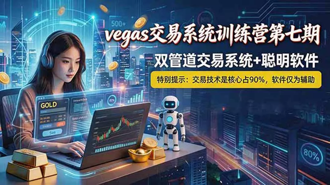 【海外美金AI搬砖】Vegas交易技术+聪明软件， 黄金期货日赚50-1000U， 长期稳定，小白轻松上手-羽哥创业课堂