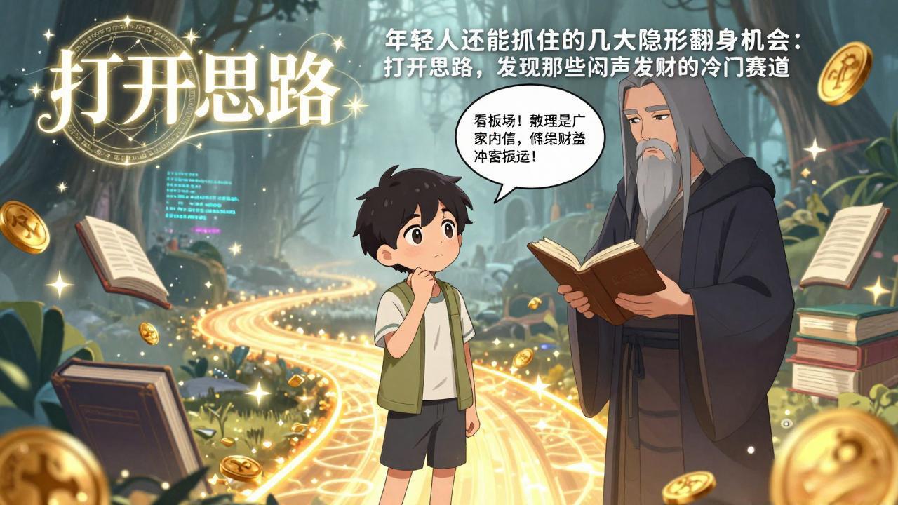 付费文1+2：年轻人还能抓住的几大隐形翻身机会：打开思路，发现那些闷声发财的冷门赛道-羽哥创业课堂