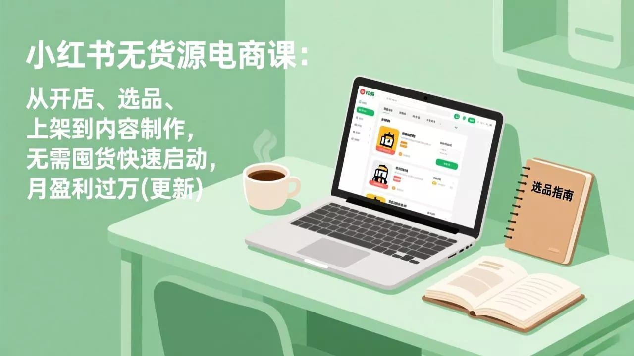 小红书无货源电商课(7月更新-羽哥创业课堂