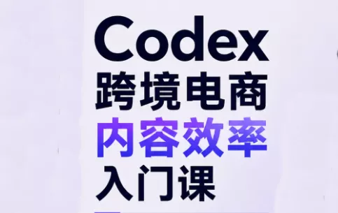 Codex跨境电商内容效率入门课-羽哥创业课堂