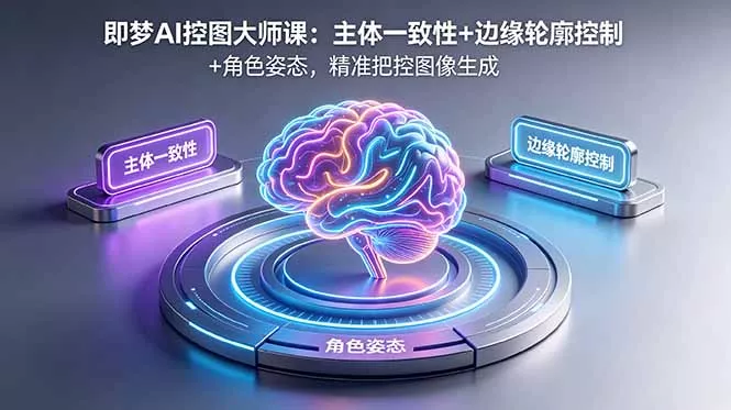 即梦AI控图大师课：主体一致性+边缘轮廓控制+角色姿态，精准把控图像生成-羽哥创业课堂