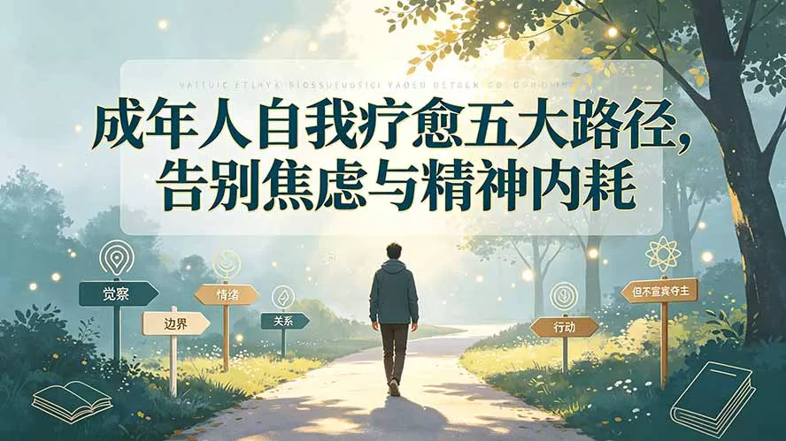 付费文章：成年人自我疗愈五大路径，告别焦虑与精神内耗-羽哥创业课堂