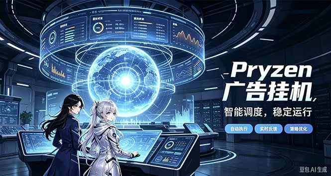 Pryzen广告全自动挂机给自己一个交代,门槛低,零基础小白也可以快速上手-羽哥创业课堂