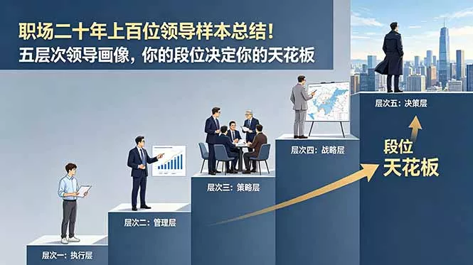 付费文章:职场二十年上百位领导样本总结!五层次领导画像,你的段位决定你的天花板-羽哥创业课堂