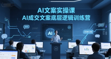AI文案实操课，AI成交文案底层逻辑训练营-羽哥创业课堂