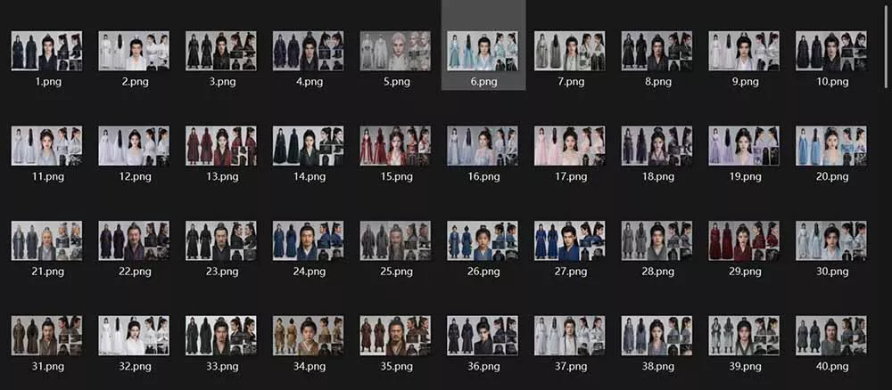 200个仙侠玄幻仿真人素材◆10男主×10女主×180配角，4K资料卡+AI生图提示词，漫剧必备-羽哥创业课堂