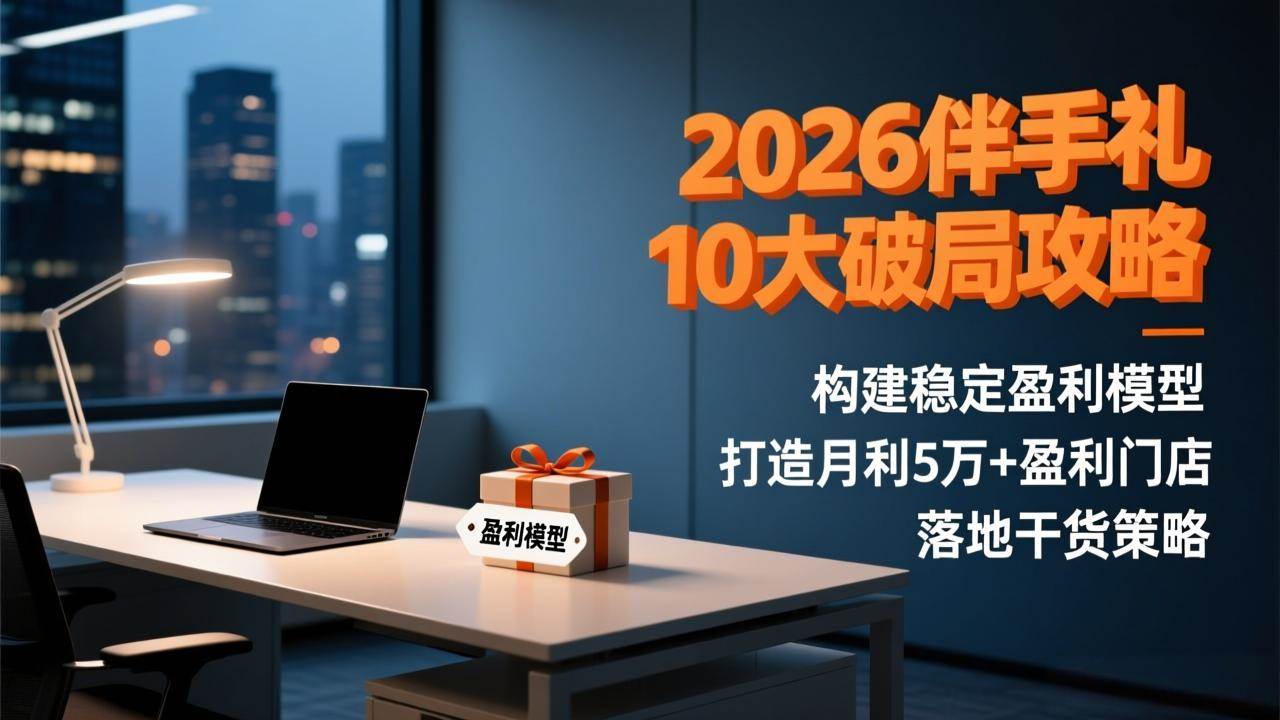 （17191期）2026伴手礼10大破局攻略：构建稳定盈利模型，打造月利5万+盈利门店，落地干货策略-羽哥创业课堂