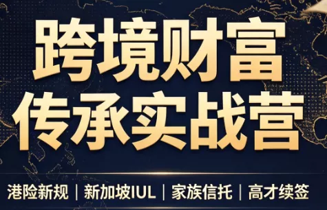 做跨境财富:港险+百慕大+续签-羽哥创业课堂