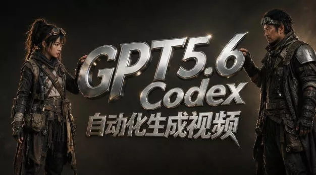 GPT5.6+Codex自动化视频生成：提示词设计×角色设定×封面海报×工作流思路，高效产出AI视频-羽哥创业课堂