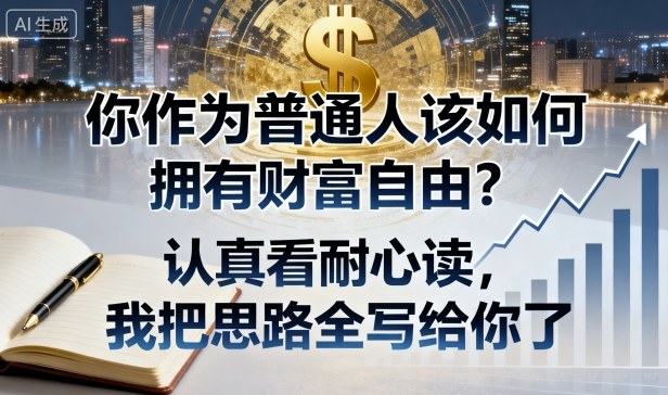 付费文章：你作为普通人该如何拥有财富自由？认真看耐心读，我把思路全写给你了-羽哥创业课堂