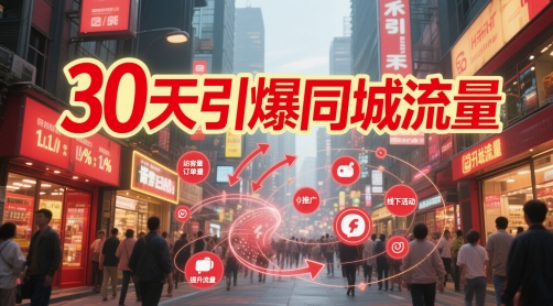 30天引爆同城流量：团购篇 认知篇 流量篇 来客篇 达人篇 老板人设IP篇 投流篇-羽哥创业课堂