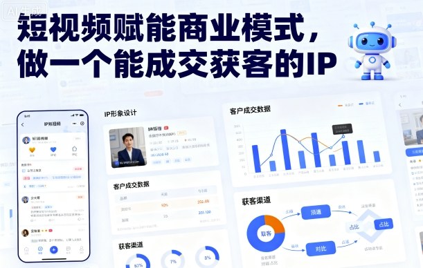 短视频赋能商业模式，做一个能成交获客的IP-羽哥创业课堂