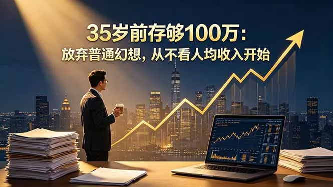 35岁前存够100万：放弃普通幻想，从不看人均收入开始-羽哥创业课堂