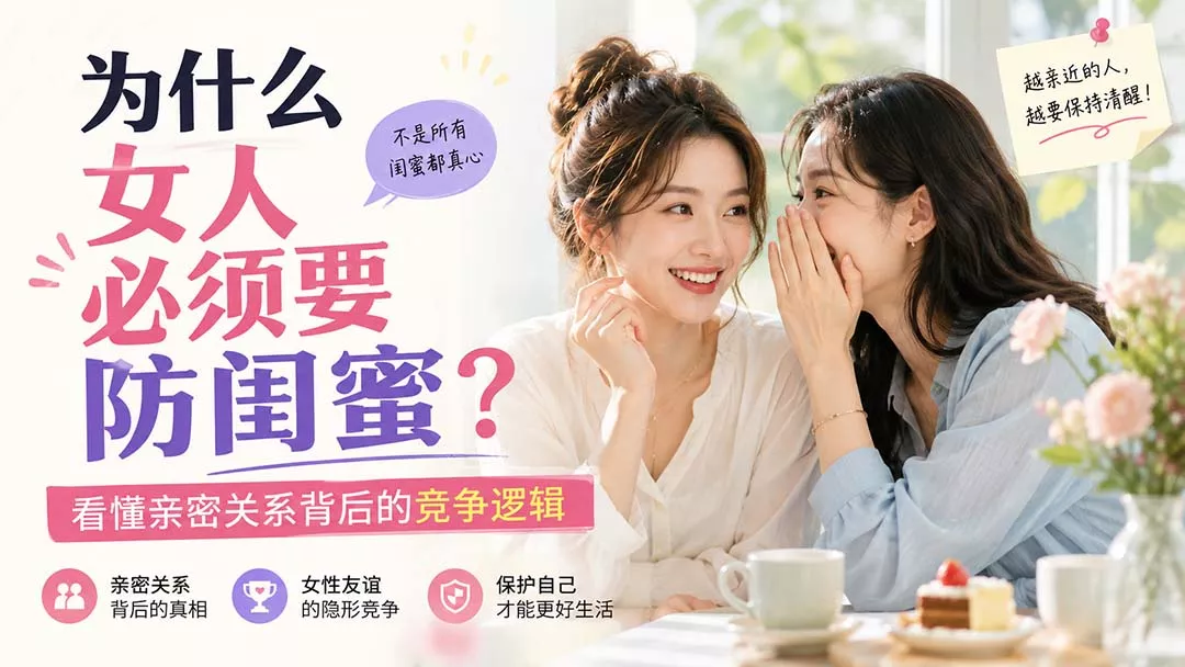 付费文章：为什么女人必须要防闺蜜？看懂亲密关系背后的竞争逻辑-羽哥创业课堂