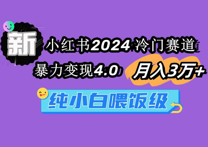 小红书2024冷门赛道 月入3万+ 暴力变现4.0 纯小白喂饭级-羽哥创业课堂