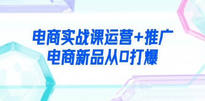 电商实战课运营+推广，电商新品从0打爆（99节视频课）-羽哥创业课堂