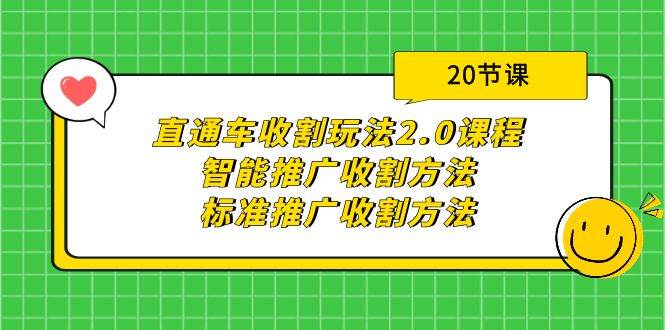 直通车收割玩法2.0课程:智能推广收割方法+标准推广收割方法(20节课)-羽哥创业课堂